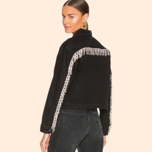 superdown Jackets & Blazers - Superdown Raya Rhinestone Fringe Jacket